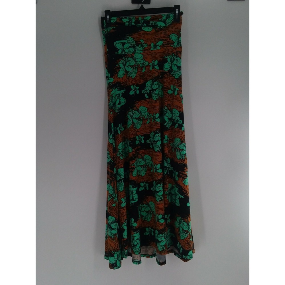 LulaRoe Multicolored Maxi A Line Sjkirt Size XXS